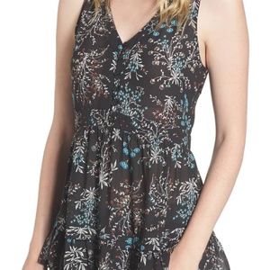 Nordstrom floral peplum top